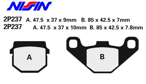 Rear brake pads nissin - 2,