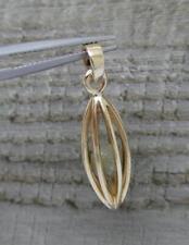 Vintage 9ct Yellow Gold Pendant with a Natural 1ct Diamond Rough Crystal c1978