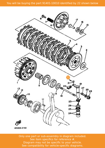 Yamaha pin cotter - yamaha, pin,
