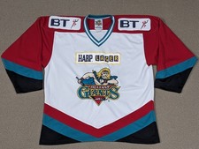 Belfast Giants Ice Hockey Jersey Home 2002-2003 Adult Large Harp Lager Official 