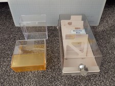 Vintage 3.5" Inch Floppy Disk Storage Boxes inc. 4 dividers  - 2 Keys