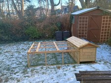 Garden Woodcraft  6ft Hutch With 6ft Run