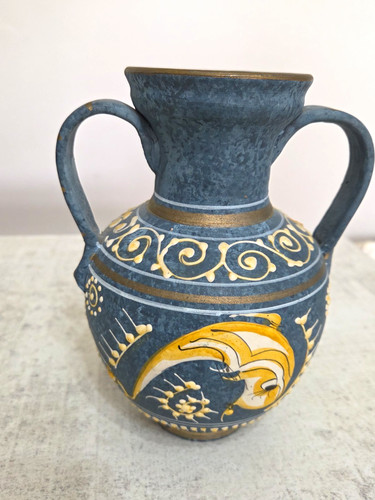 Vintage handmade greek pottery - greek,