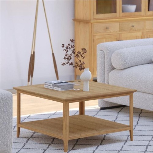 Solid oak square coffee - solid,