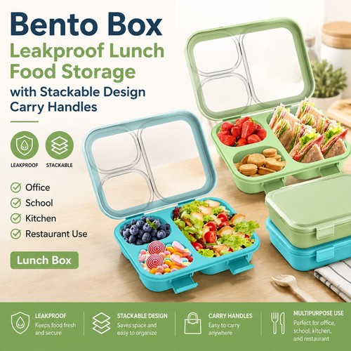 850ml bento lunch box - box, 3