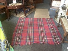 Vintage Red Tartan Wool Picnic