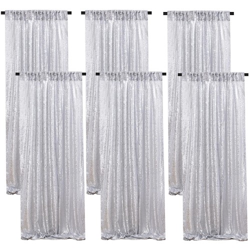 Pcs silver sequin backdrop - 6,