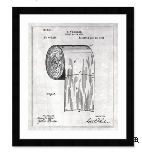 Toilet paper roll - roll, 1891