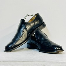 Loake Black Leather Slip On