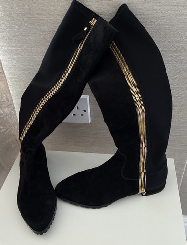 Stuart weitzman black suede - weitzman,