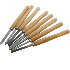 8PC PRO WOOD LATHE CHISEL SET WOODWORKING CARVING WOODTURNING TOOLS