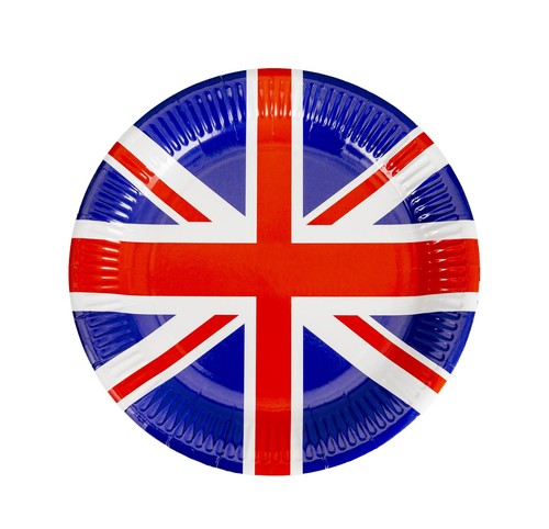 20pcs union jack plates day - 20pcs, ve