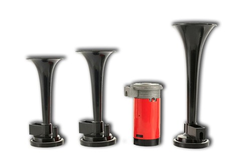 Triple black airhorn 12v car - triple,