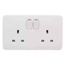 Schneider Electric GGBL3020 Lisse White Moulded 13A SP 2G Switched Socket (KS32)