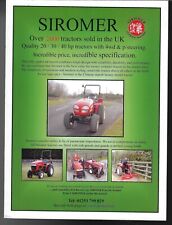Siromer Flatpack Tractors Late 2000s UK Market Sales Brochure 204 S 304 Pro 404