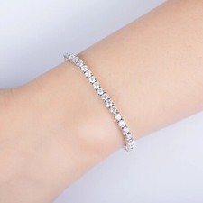 3ct Tennis Bracelet White Gold