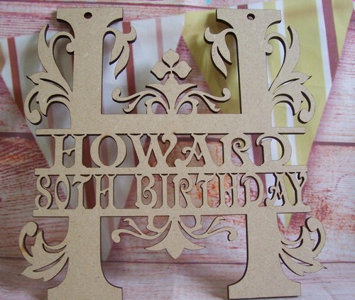 Monogram letters names with