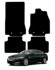 Tailored Car Floor Mats For Jaguar XF 2008 to 2014 Black Carpet