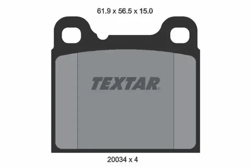 Brake pads 2003402 textar - 2003402,
