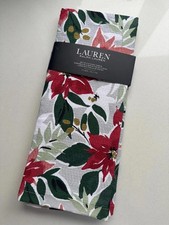 Lauren Ralph Lauren Kitchen Towels – Set of 2 – Poinsettia Holiday Print