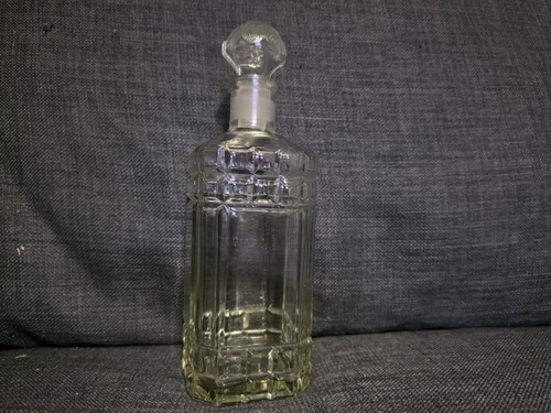 Vintage glass spirit decanter - vintage,