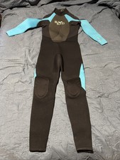 Billabong Launch 543 Adult LT Full Length Wetsuit Blue & Black Small Hole On Bk