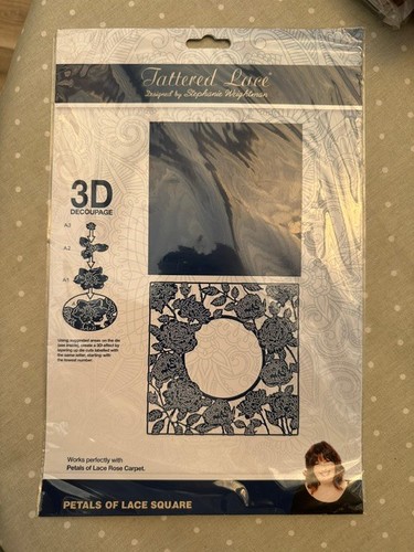 New unopened tattered lace - tattered, 3d