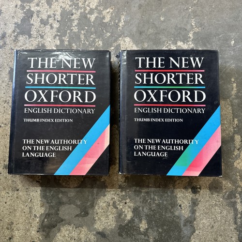 New shorter oxford english - shorter,