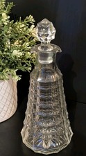 Vintage glass vinegar olive - vinegar,