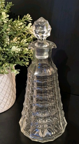 Vintage glass vinegar - glass,