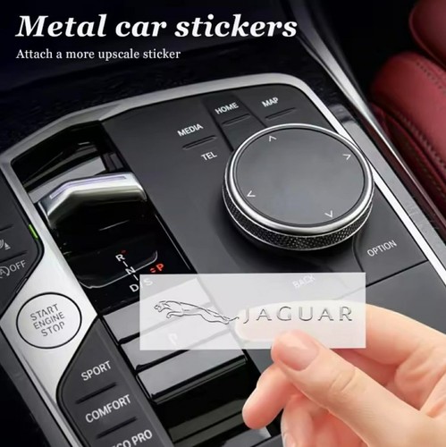Metalic jaguar car stickers - 4x,