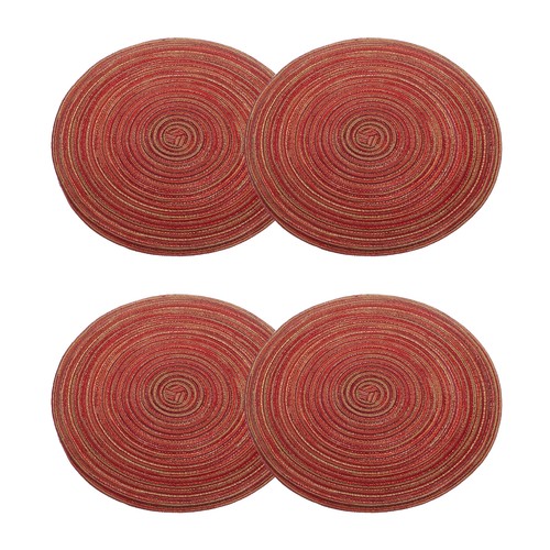 Pcs red round braided - pcs, 12"