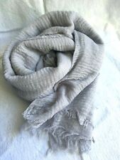 Crinkle Maxi Scarf Hijab Women Long Crimp Mix Cotton Shawl Wrap Frayed Edges