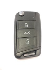 RFC 3 button flip key case shell for VW Volkswagen Golf MK7 7.5 remote fob HU66
