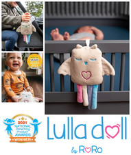 Lulla Owl Baby Sleep Aid Crib Cot Pram Toy Real Life Heartbeat & Breathing Sound