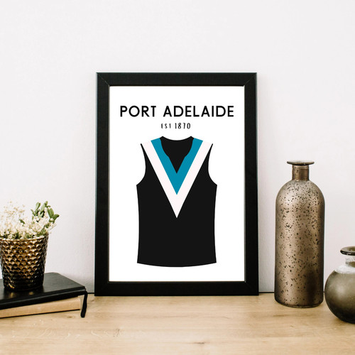 Port adelaide print afl wall - port, |