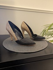 Ladies Evening Shoes from River Island; Gold and Black; UK 6 (EU 39); High Heels