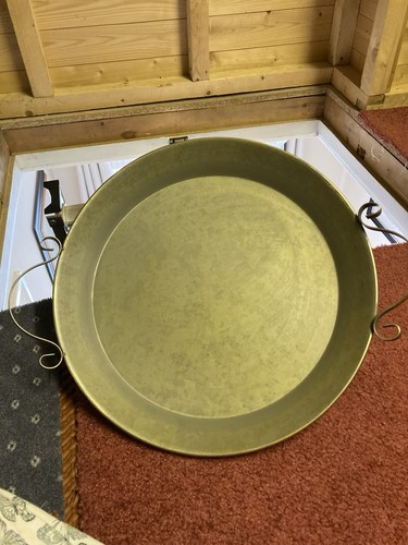 Large round gold - large, metal