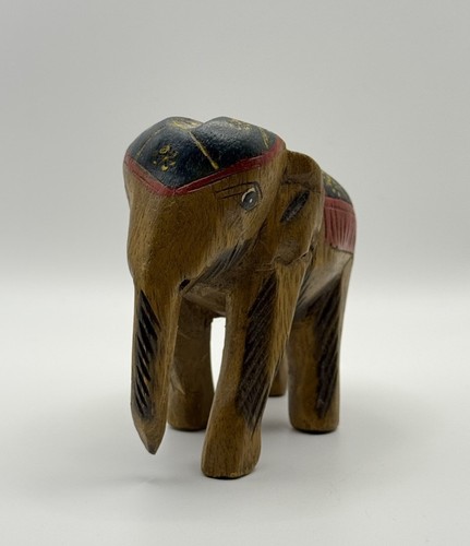 Hand carved wooden - carved, elephant