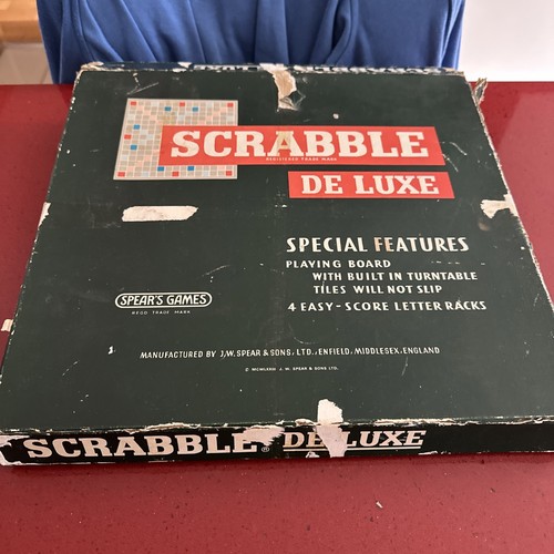 Vintage scrabble deluxe - scrabble,