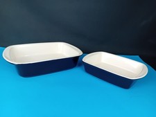 ProCook Stoneware Bakeware Set – 2 Rectangular Black Oven Dishes Kitchenware