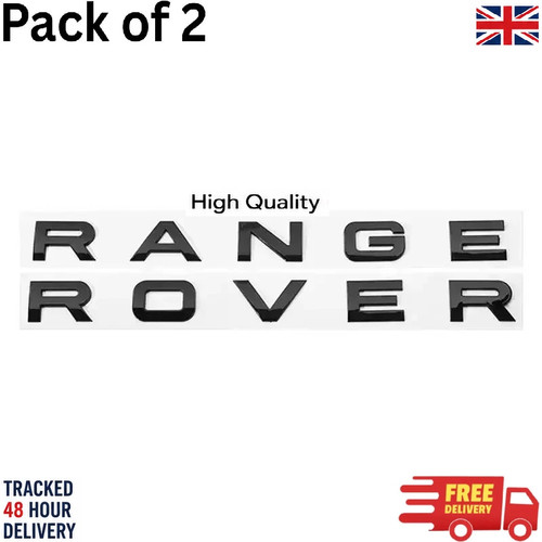 Gloss black badge - gloss, letters