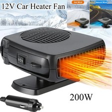 200W Car Heater Portable Electric Heating Fan Defogger Defroster Demister 12V