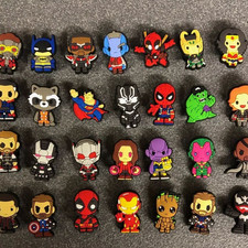 Cartoon Superhero Shoe Charms
