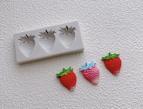 Strawberry silicone fondant - silicone,
