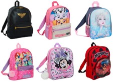 Girls Character Backpack Kids Disney School Nursery Travel Rucksack Lunch Bag