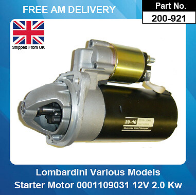 Starter motor for lombardini - motor,