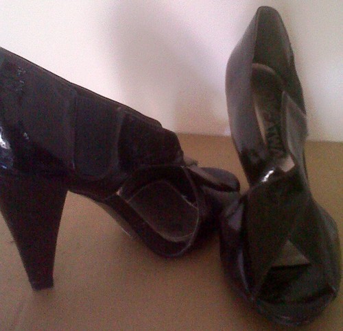 Ladies brown high heels - brown,