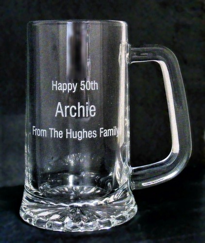 Personalised engraved glass - personalised,