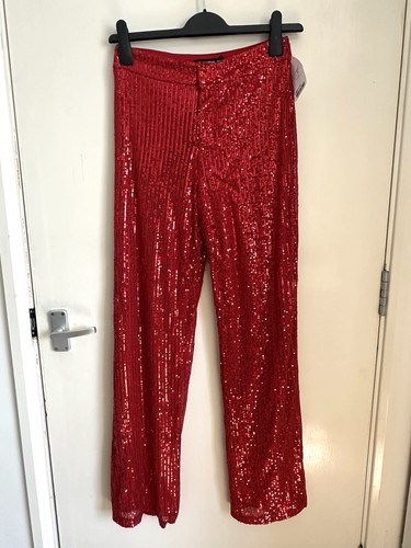 Pull bear red sequin - bear,